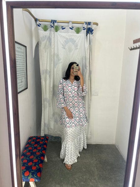 Customer photo review of Sweet Pea Cotton Kurta & Skirt Set