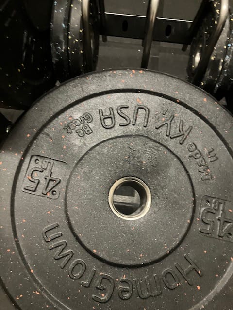 Customer photo review of URA-MAX COLORED Bumper Plate Sets
