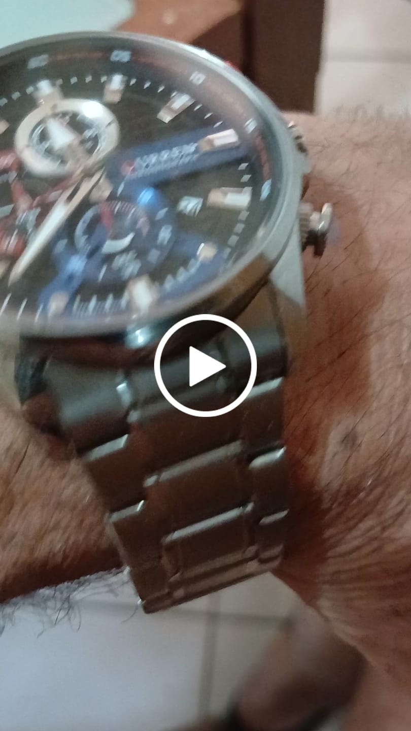 Customer video review of Curren Ambasador® orologio uomo acciaio