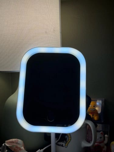 Customer photo review of LED Vanity Mirror – Touch Control Desktop Dressing Mirror