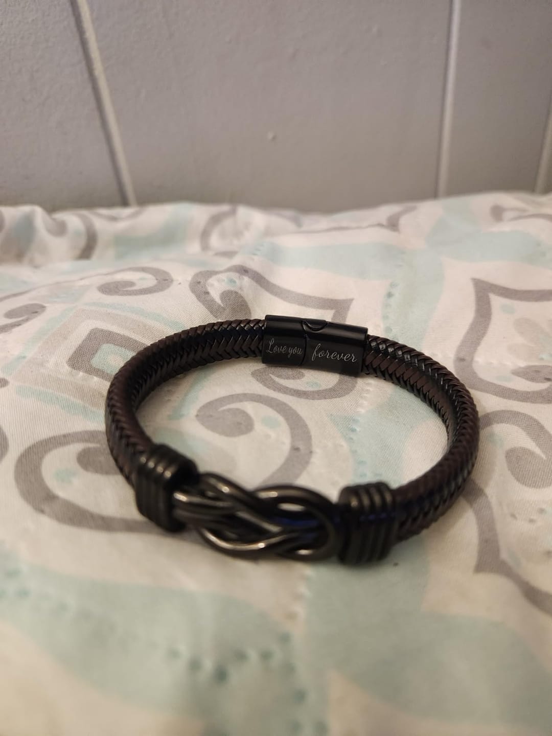 Customer photo review of Birthday Gift for Men | Bracelet with Milestone Year Card