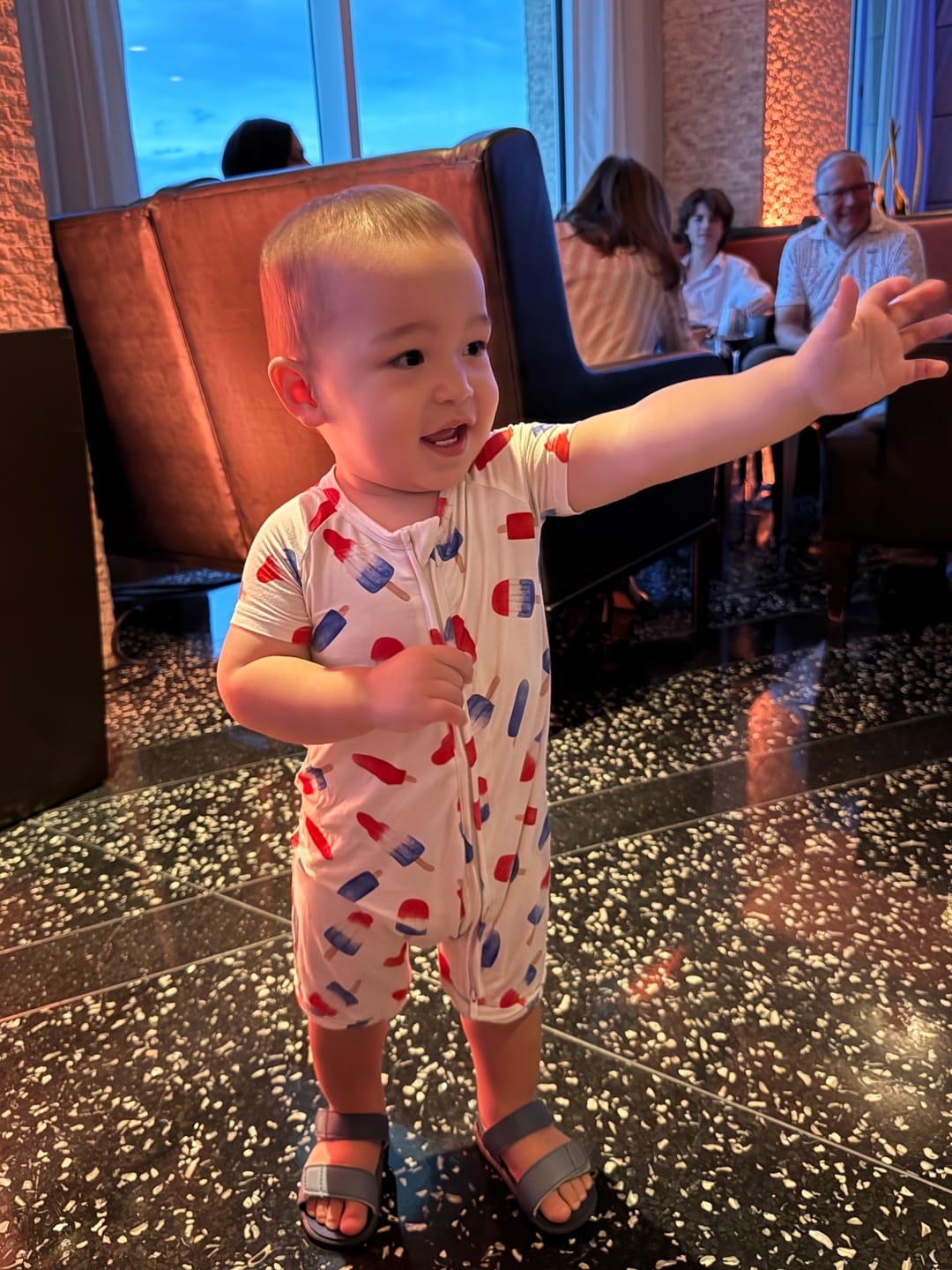 Customer photo review of Rocket Pop Shortie Romper
