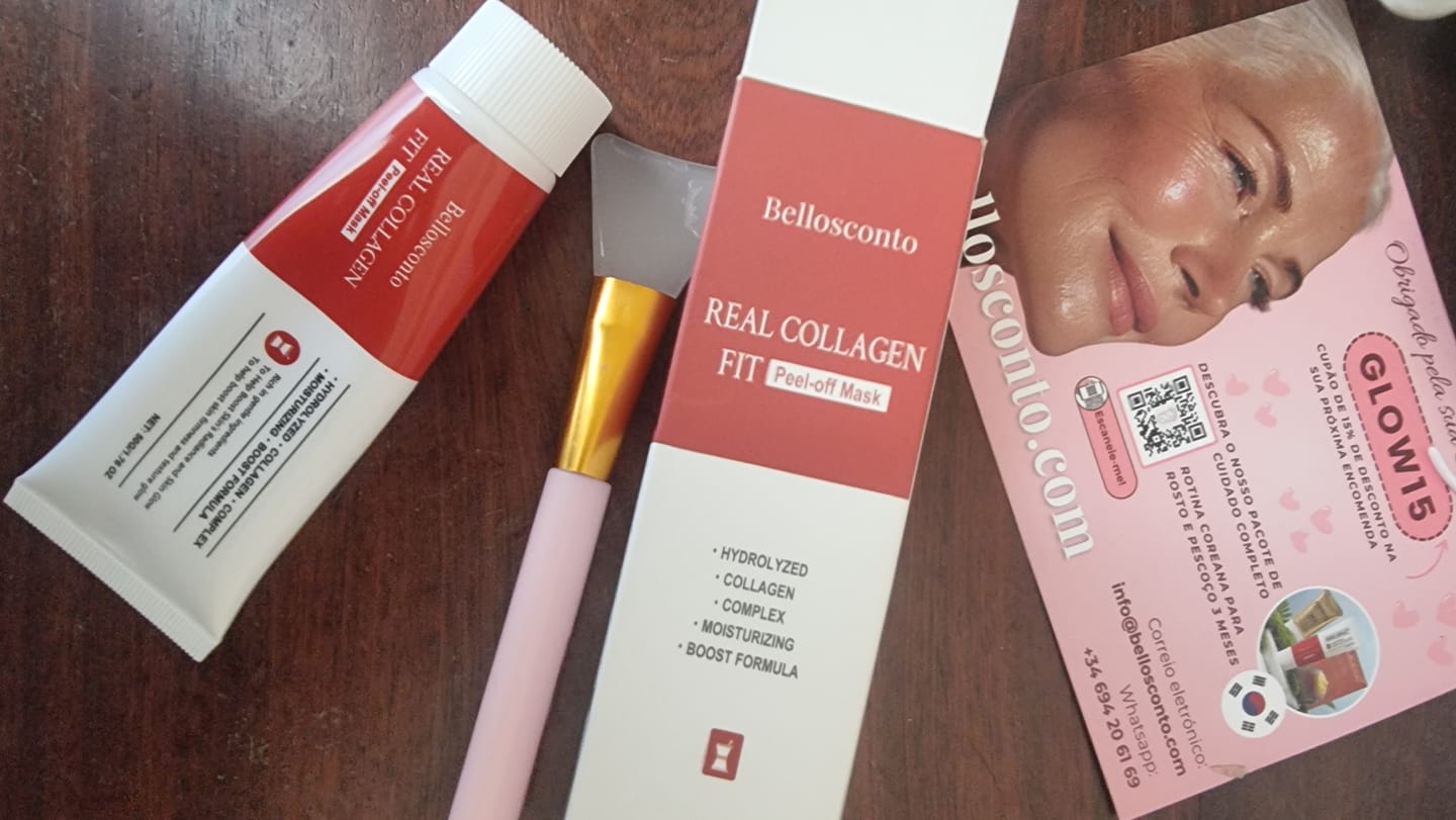 Customer photo review of Máscara Coreana de Colagénio Rejuvenescedora Peel Off - Collagen Fit™