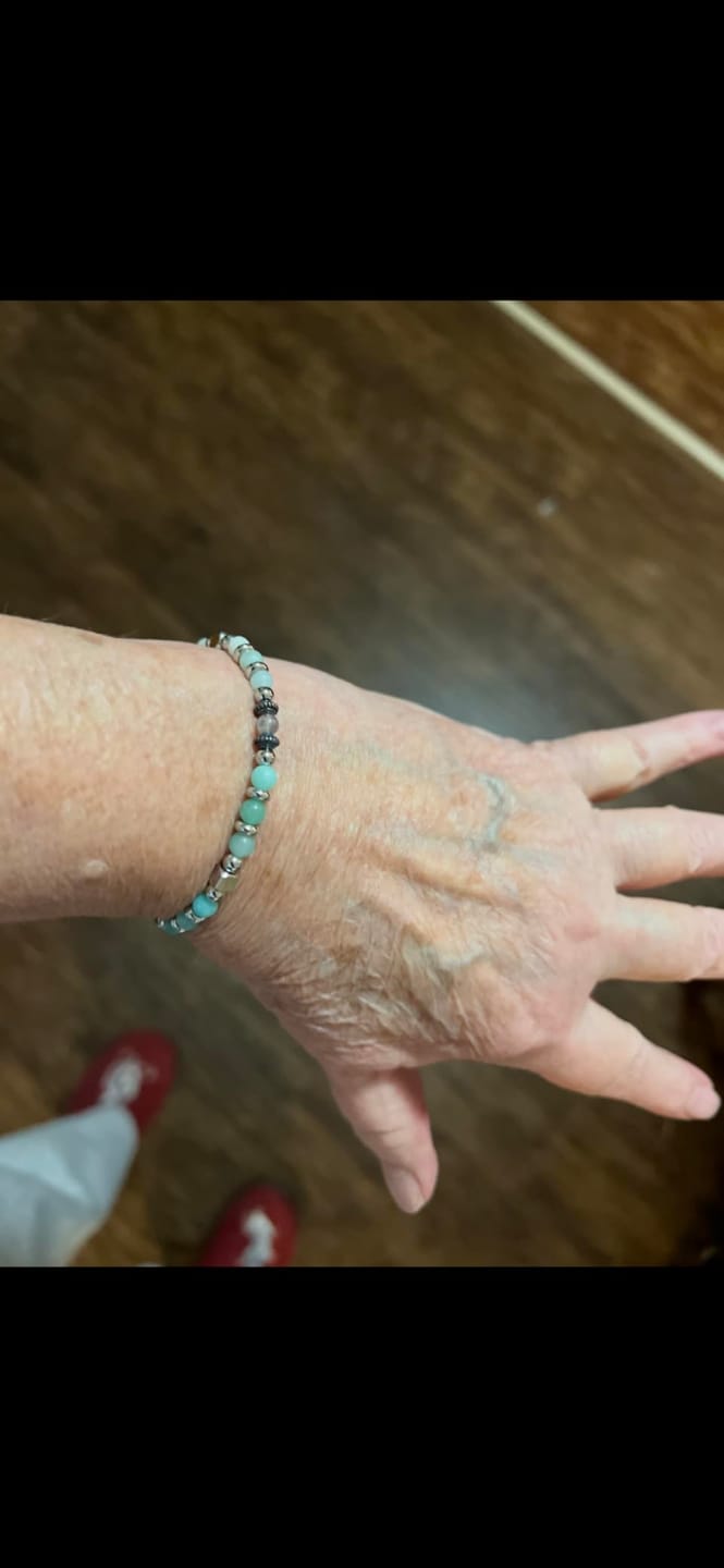 Customer photo review of Anniversary Gift for Women | Bracelet with Year-Specific Message Card