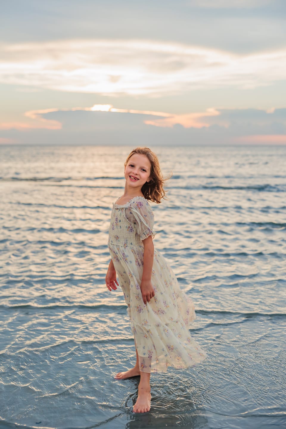 Customer photo review of Crinkled Chiffon Dress - Antique White (FINAL SALE)