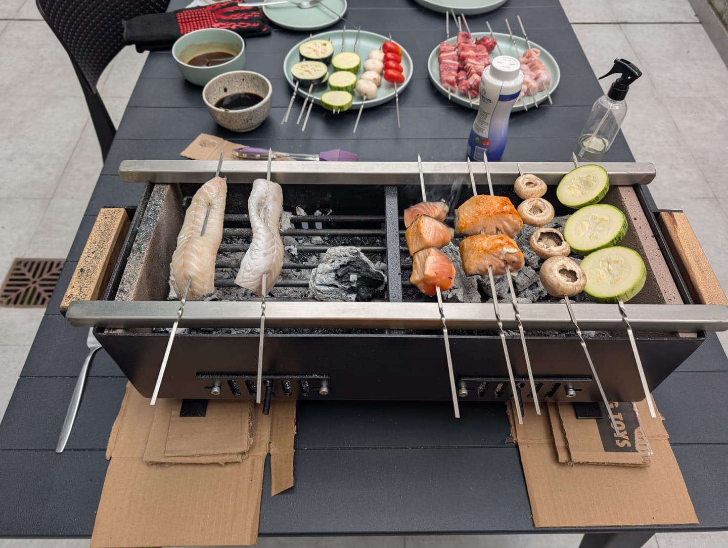 Customer photo review of Hibachi Mediano + Yakitori