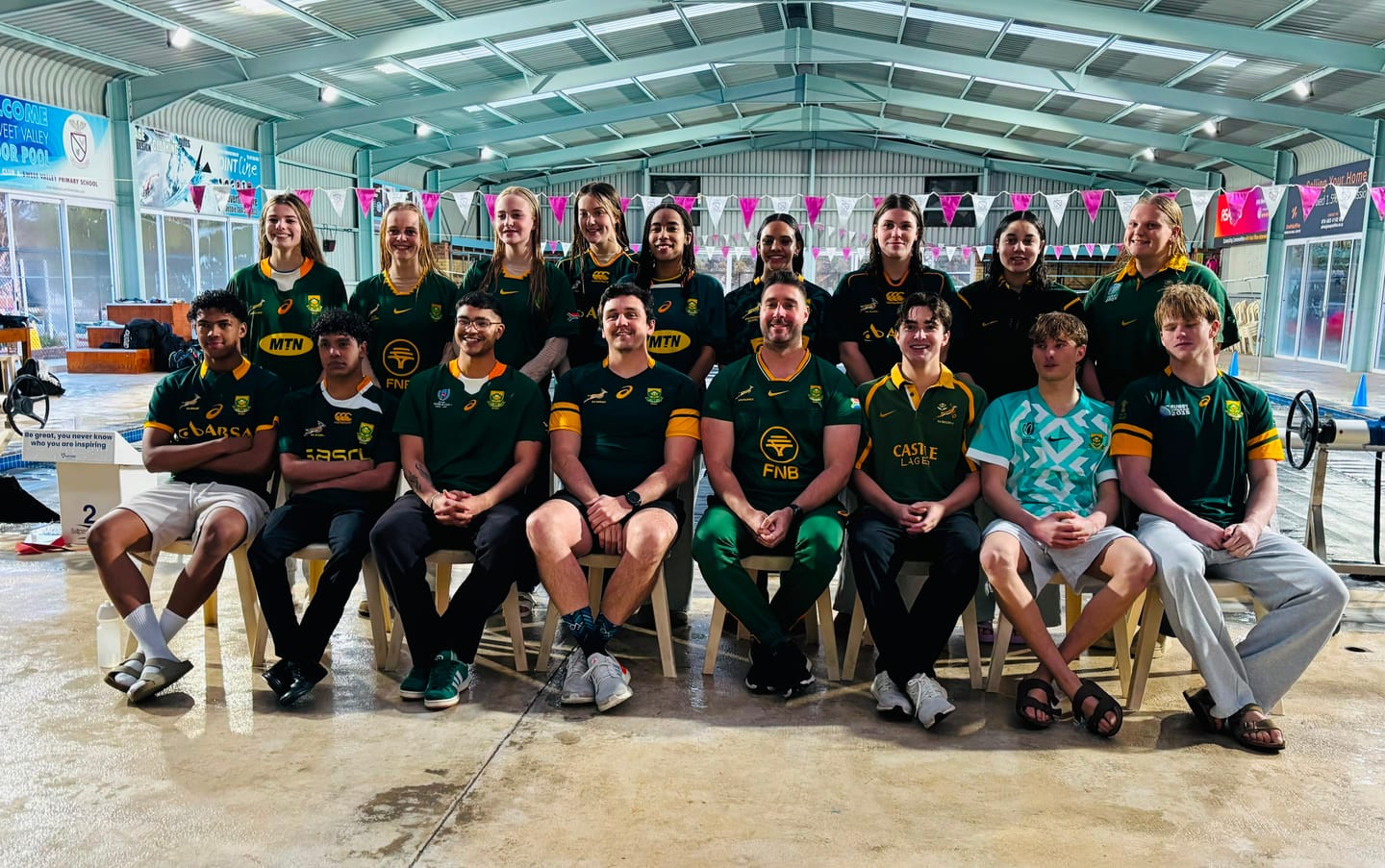 Customer photo review of Springboks Nike Mens Match Replica Rugby's Greatest Rivalry Home Jersey Gorge Green