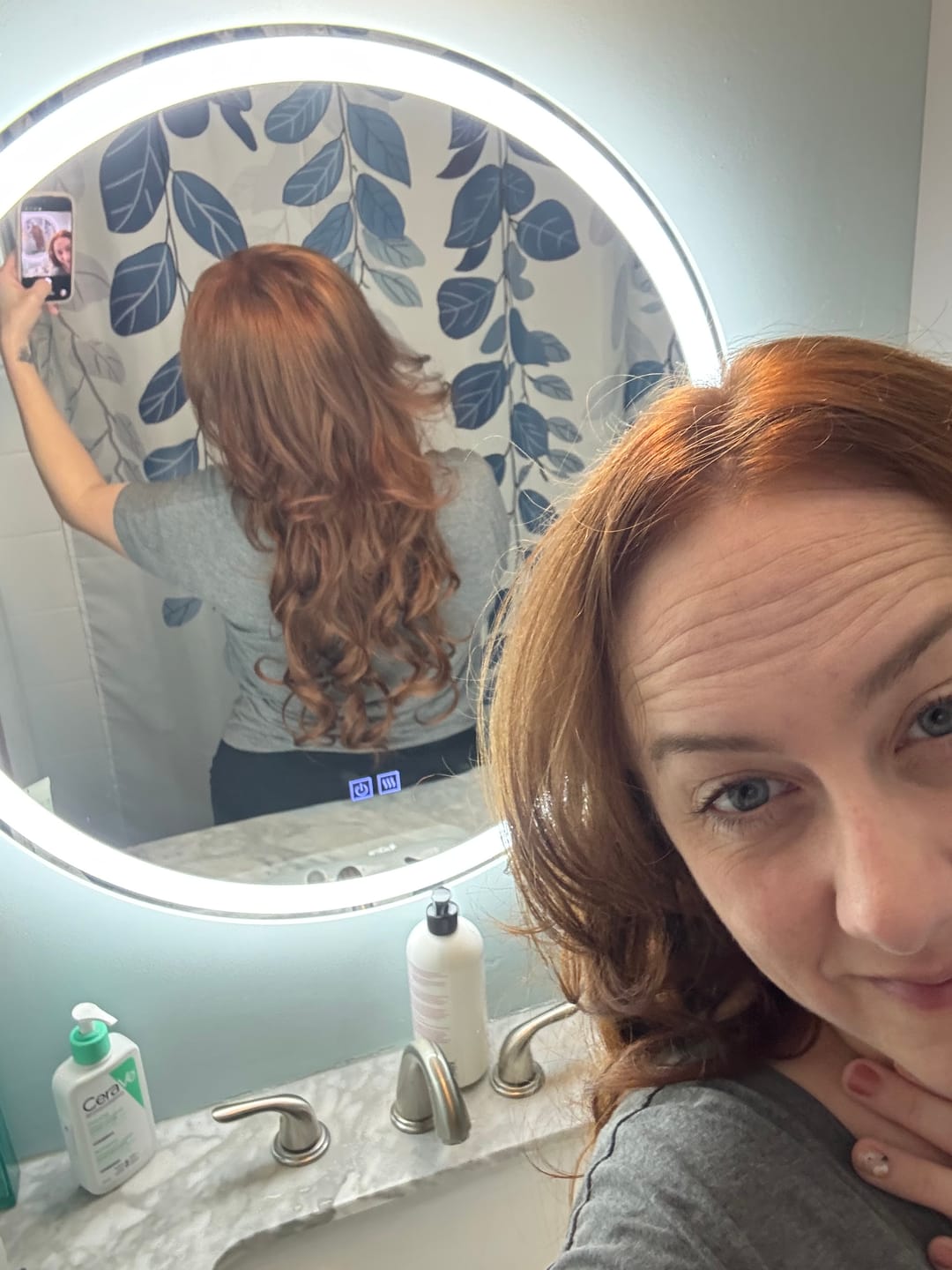 Customer photo review of High Quality Halo Hair Extensions