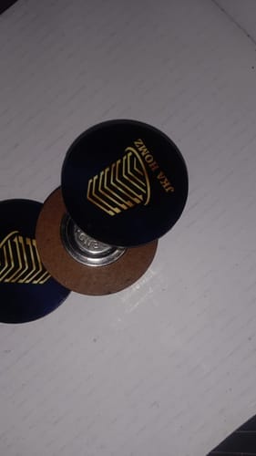 Customer photo review of Customized Magnetic Badge | Wear Your Brand
