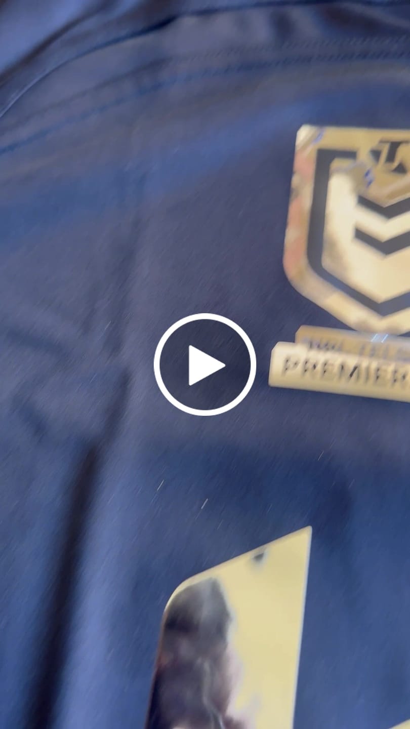 Customer video review of 2026 Brisbane Broncos Black & Chrome Jersey