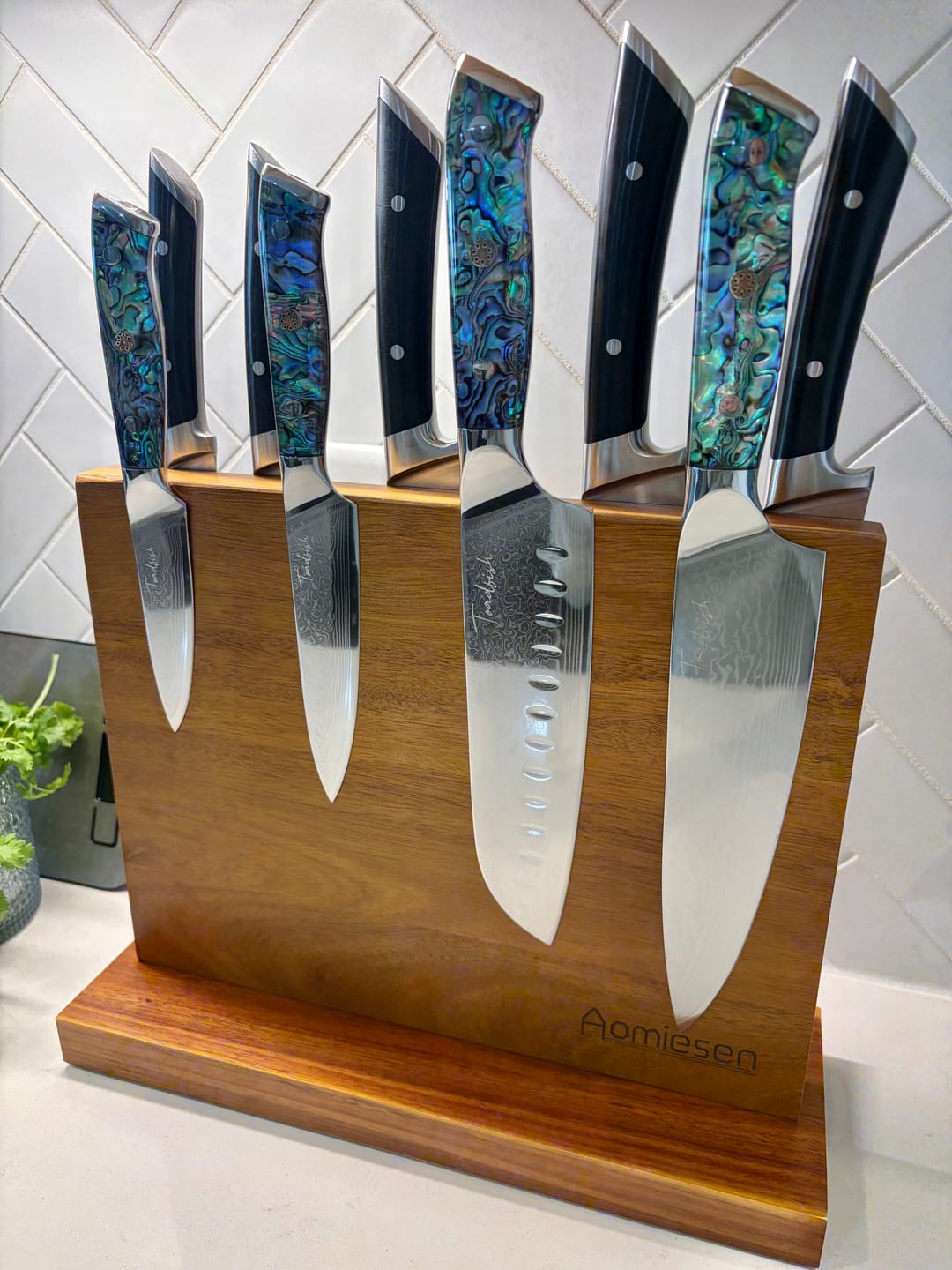 Customer photo review of Abalone Chef Knives
