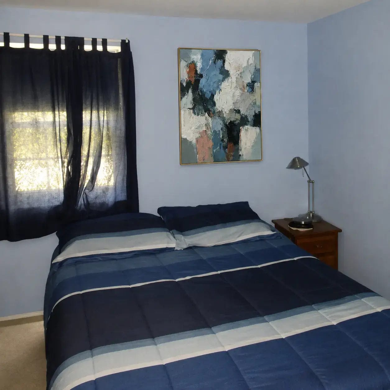 Customer photo review of Azure Spark Shards Abstract Wall Art