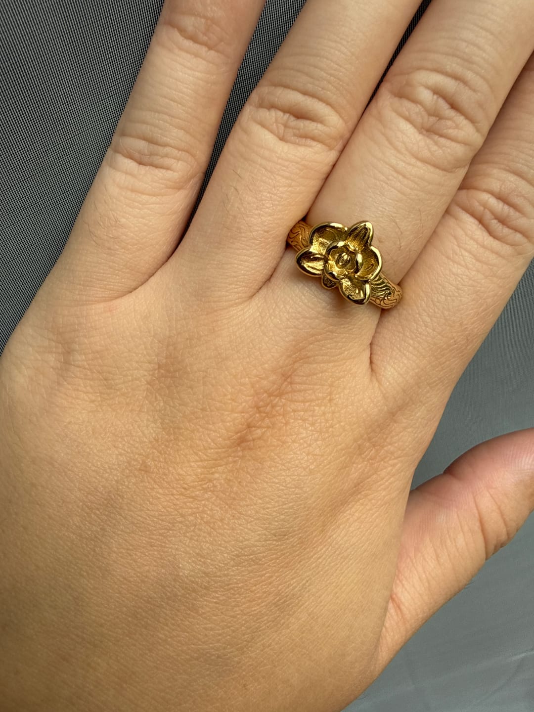 Customer photo review of Orchid Bloom Ring