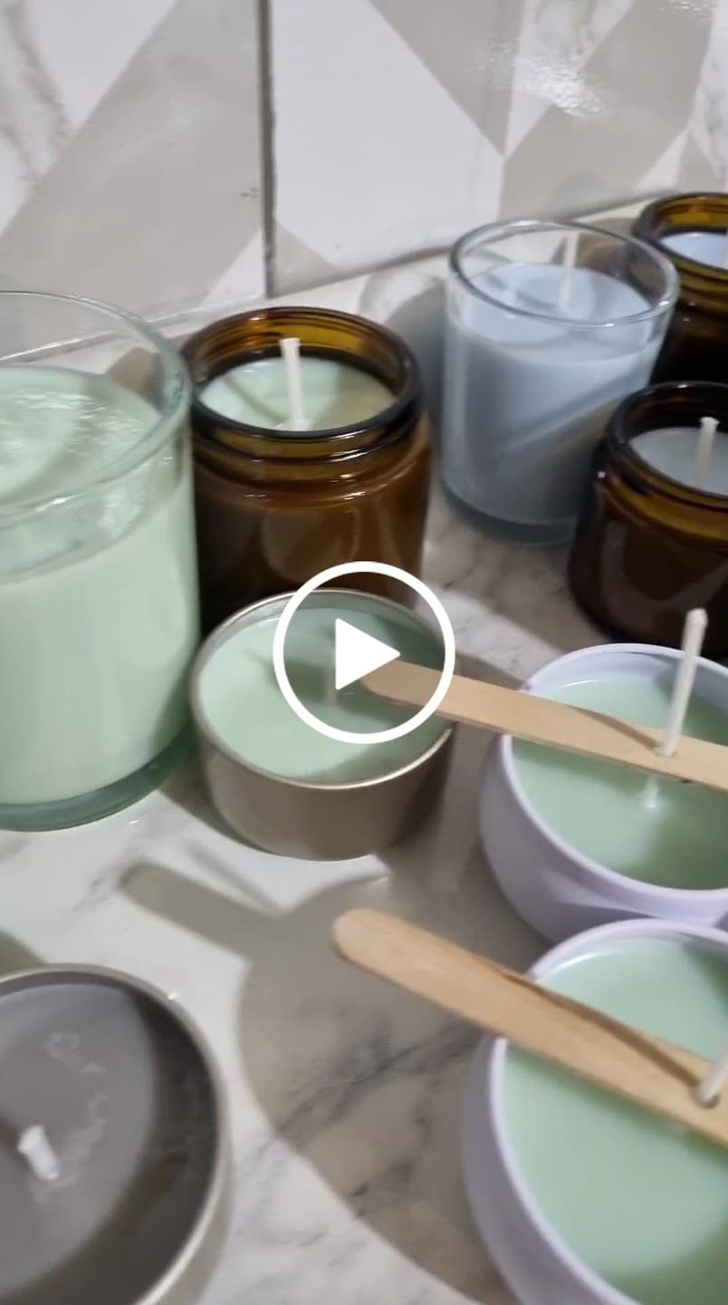 Customer video review of Cera de soja 1 kg bajo punto de fusión 52 grados bpf escamas cera de soya