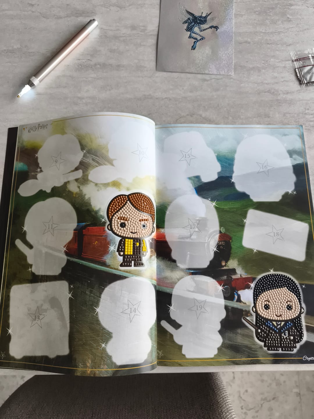 Customer photo review of Harry Potter Crystal Art Sticker Pack