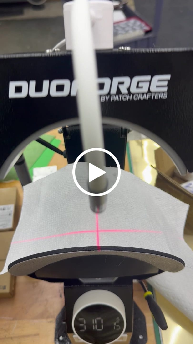 Customer video review of DuoForge Automatic Dual-Heat platen Cap Heat Press