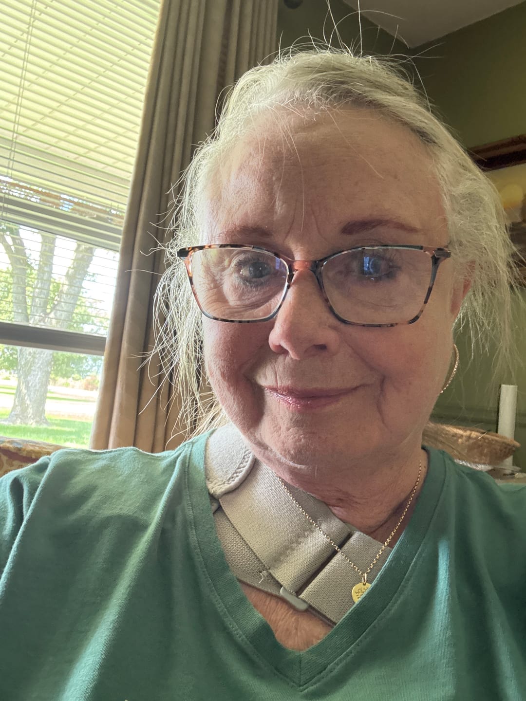Customer photo review of Premium Bamboo Shoulder Brace