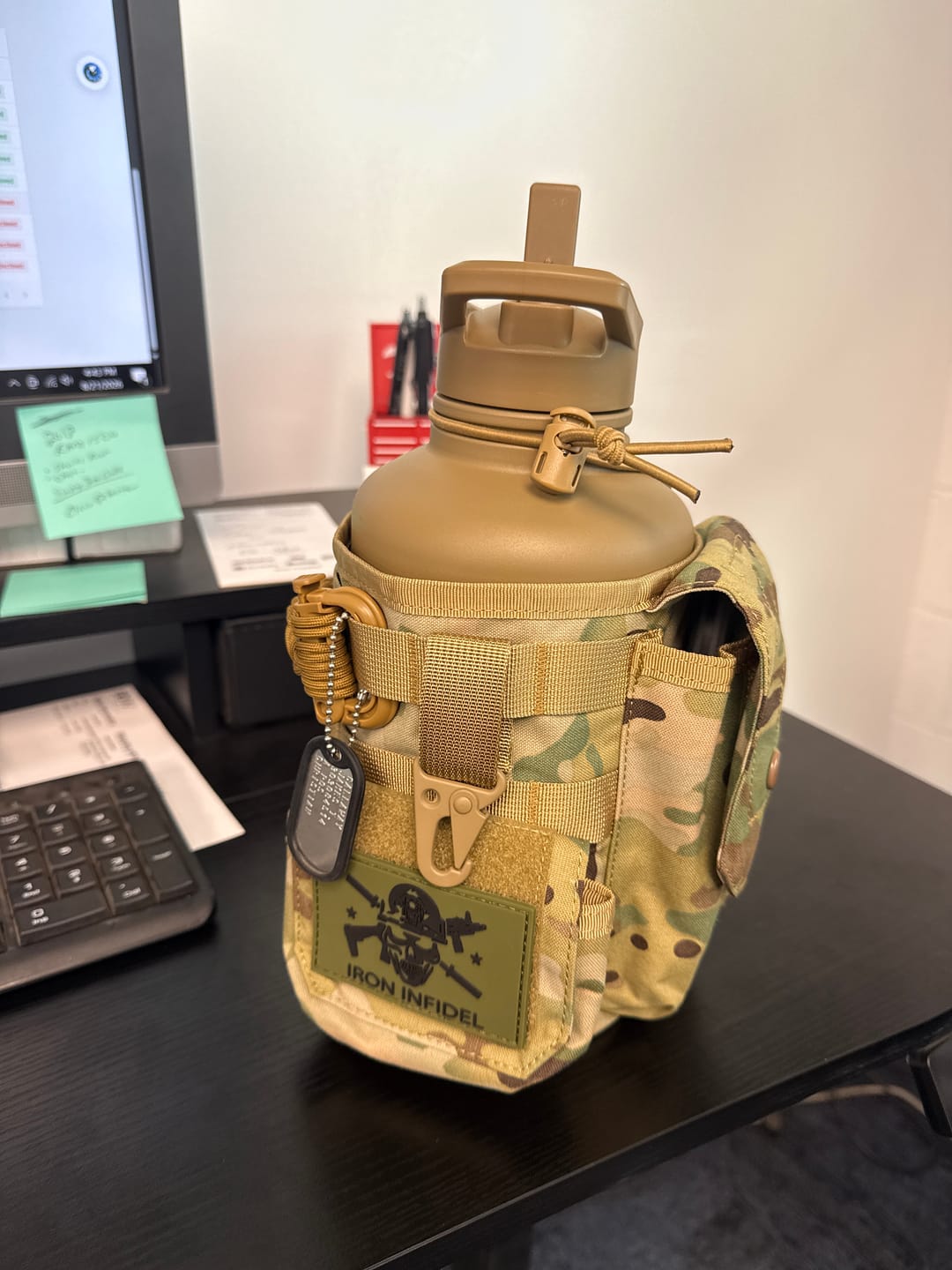 Customer photo review of 64oz Battle Bottle Water Bottles