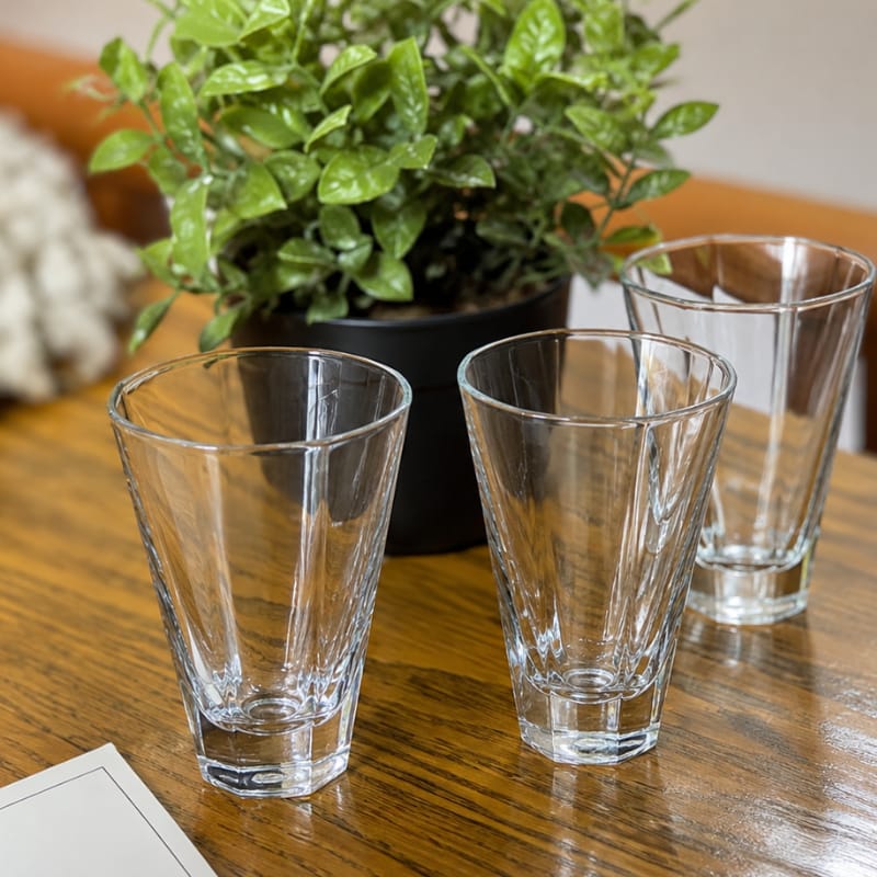 Customer photo review of Rei Diamond Glass Tea Cup Set