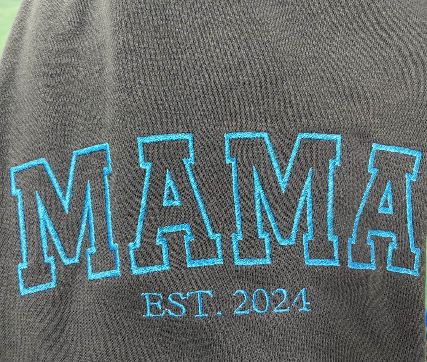 Customer photo review of Custom Embroidered Comfort Colors Grandma and Grandpa Sweatshirt, Gift for Grandma/Grandpa