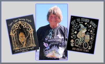 Customer photo review of It's Too Nonfictiony Outside Literary Fantasy T-Shirt