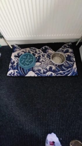 Customer photo review of Wave Pattern Floor Mat - Soft Anti-Slip Home Rug