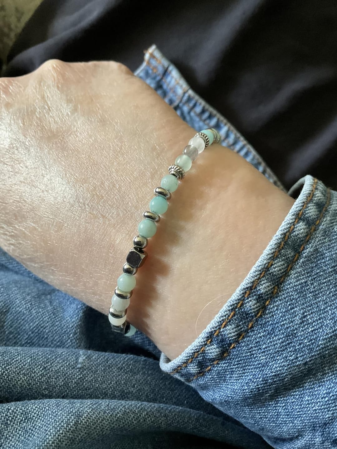 Customer photo review of Anniversary Gift for Women | Bracelet with Year-Specific Message Card