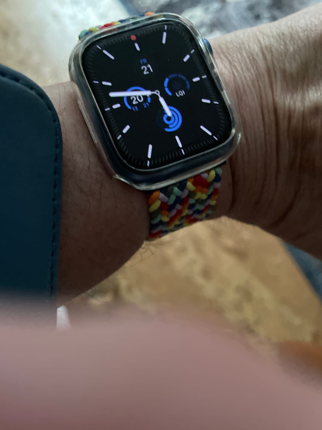 Customer photo review of arktisband Apple Watch geflochtenes Flex Loop Multicolor Armband