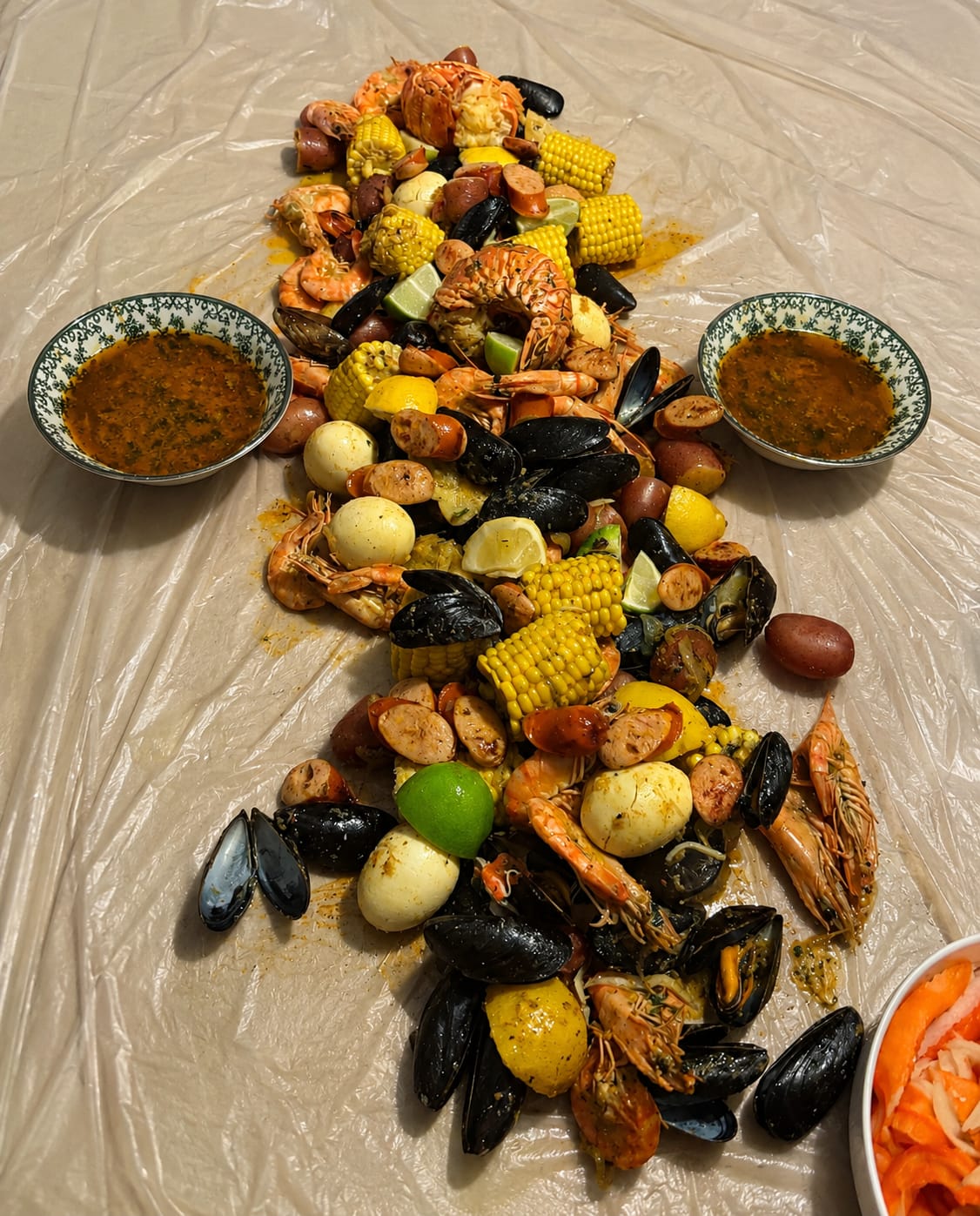 Customer photo review of Cajun Seafood Boil Bomb