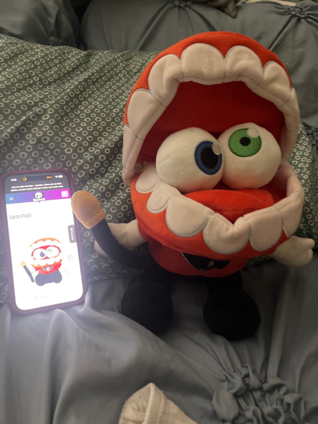 Customer photo review of Caine Plush