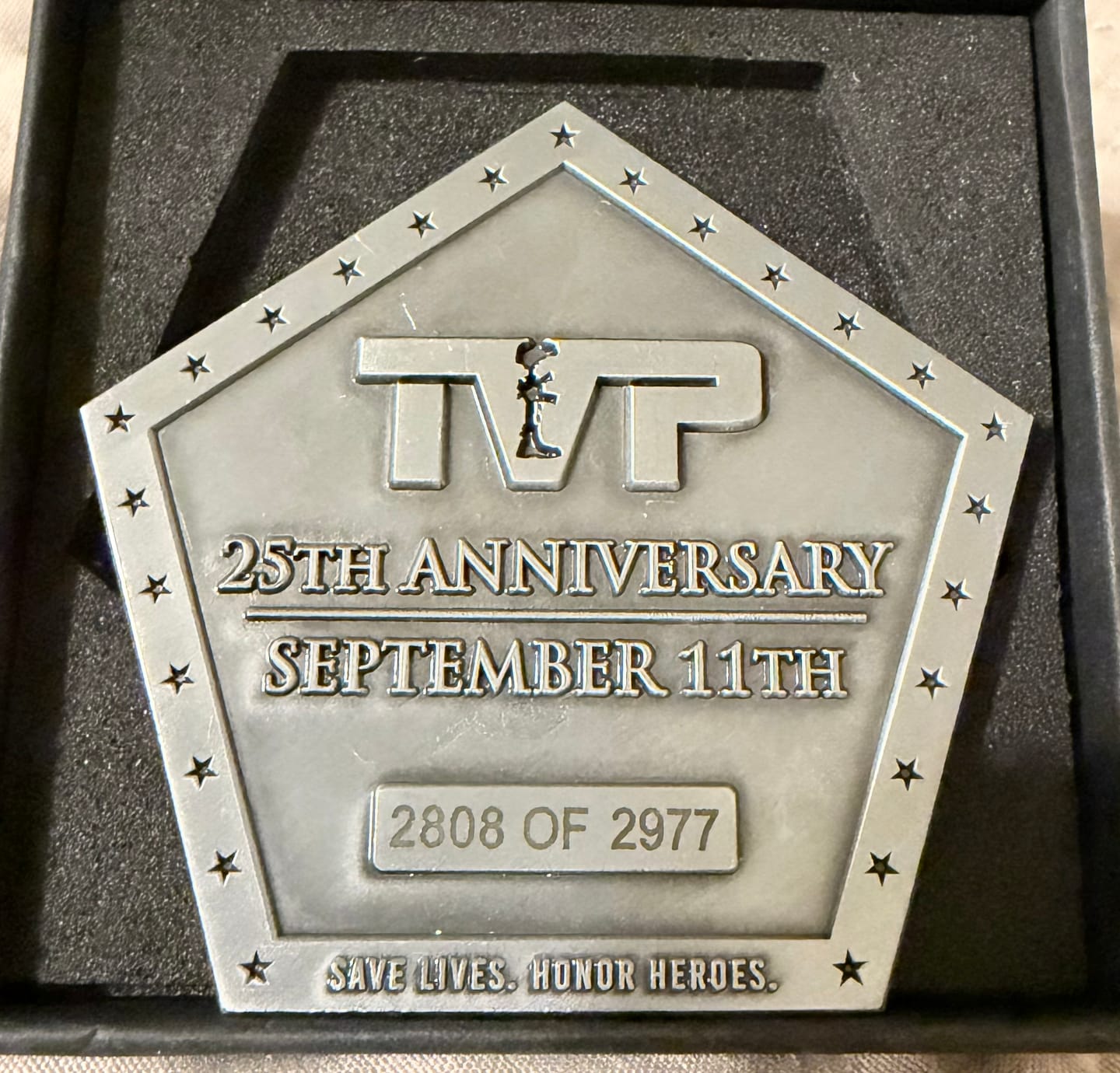 Customer photo review of 9/11 25th Anniversary - Challenge Coin