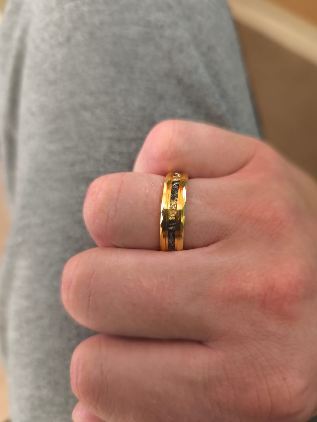 Customer photo review of Golden Flake Wonder Ring Set