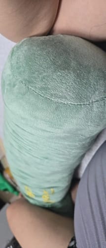 Customer photo review of Long Bolster Pillow – Rectangular Pregnancy Support Cushion for Side Sleepers