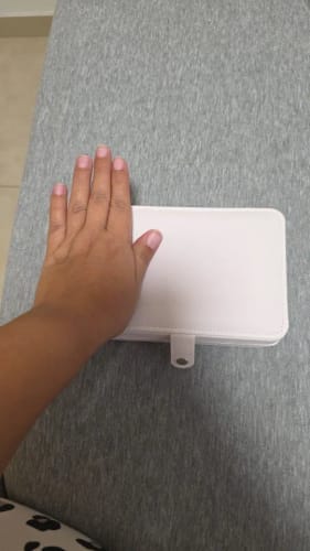 Customer photo review of Leather Jewelry Box – Ring and Earring Display Organizer