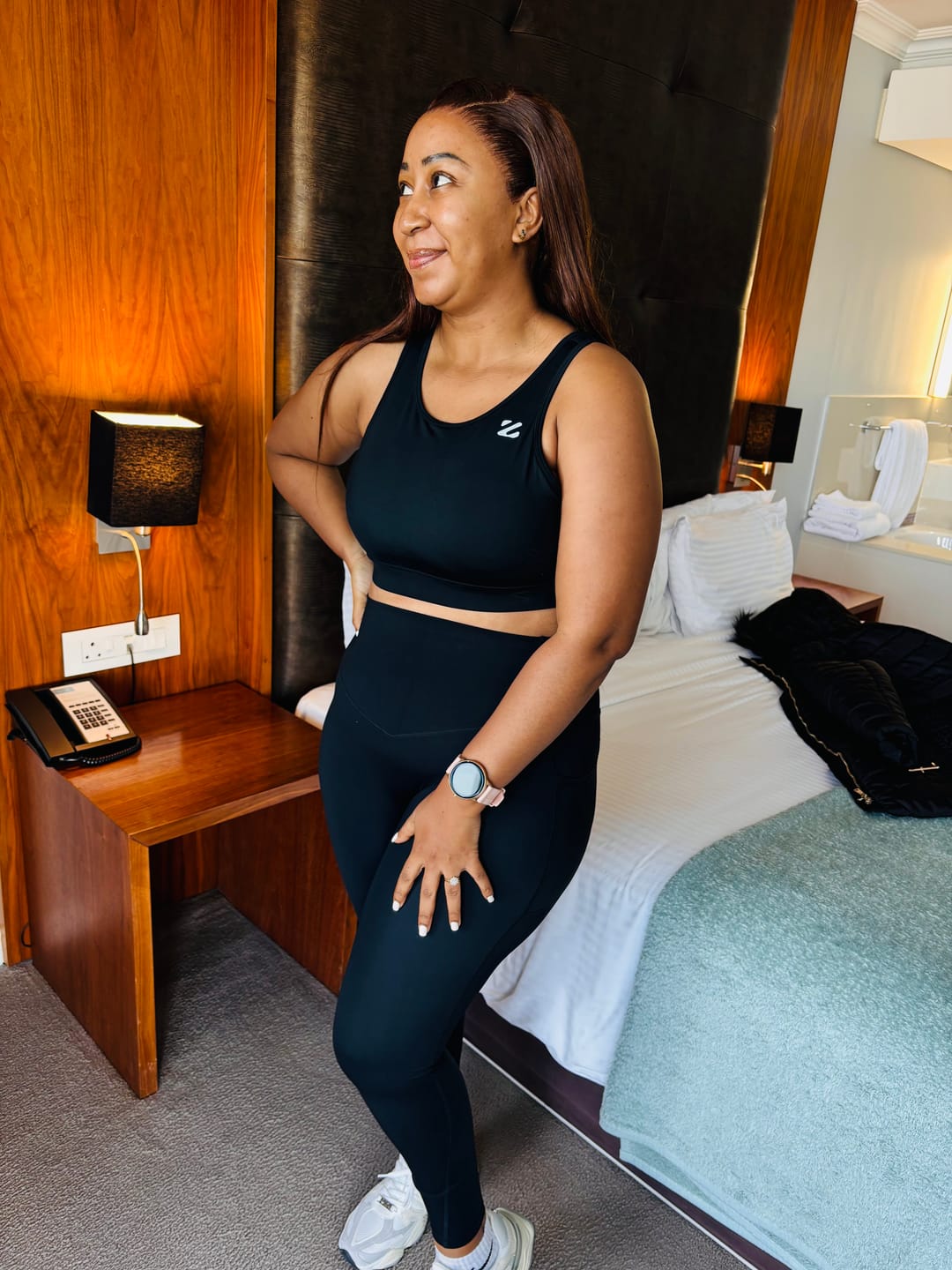 Customer photo review of Cut Out Backless Sports Bra