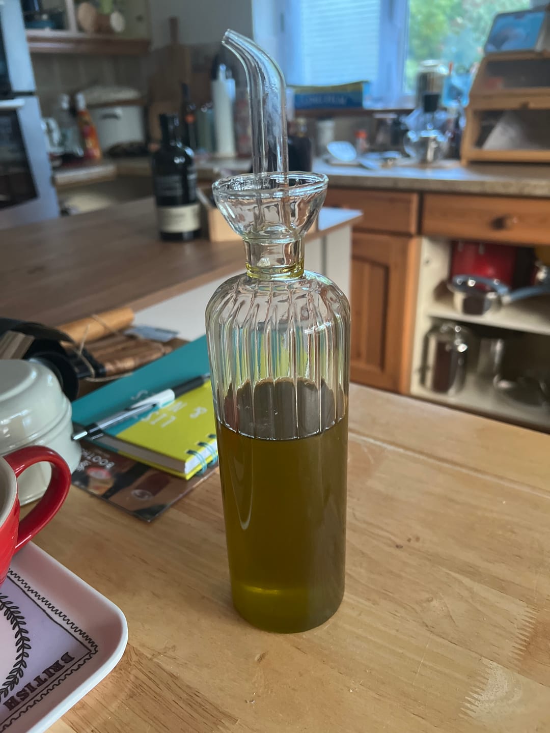 Customer photo review of Ribbed Glass Glass Oil Cruet
