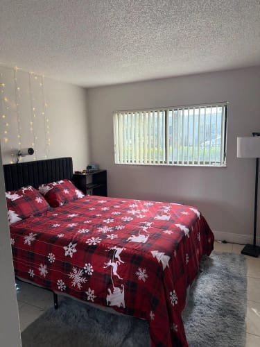 Customer photo review of Christmas Duvet Cover Set – Elk Snowflake Print 3-Piece Bedding