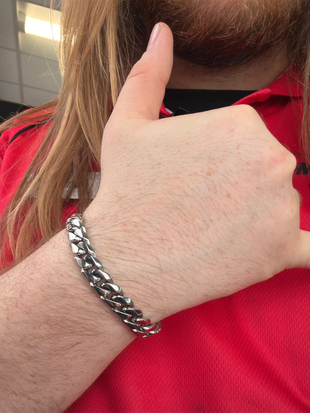 Customer photo review of CUBAN LINK BRACELET
