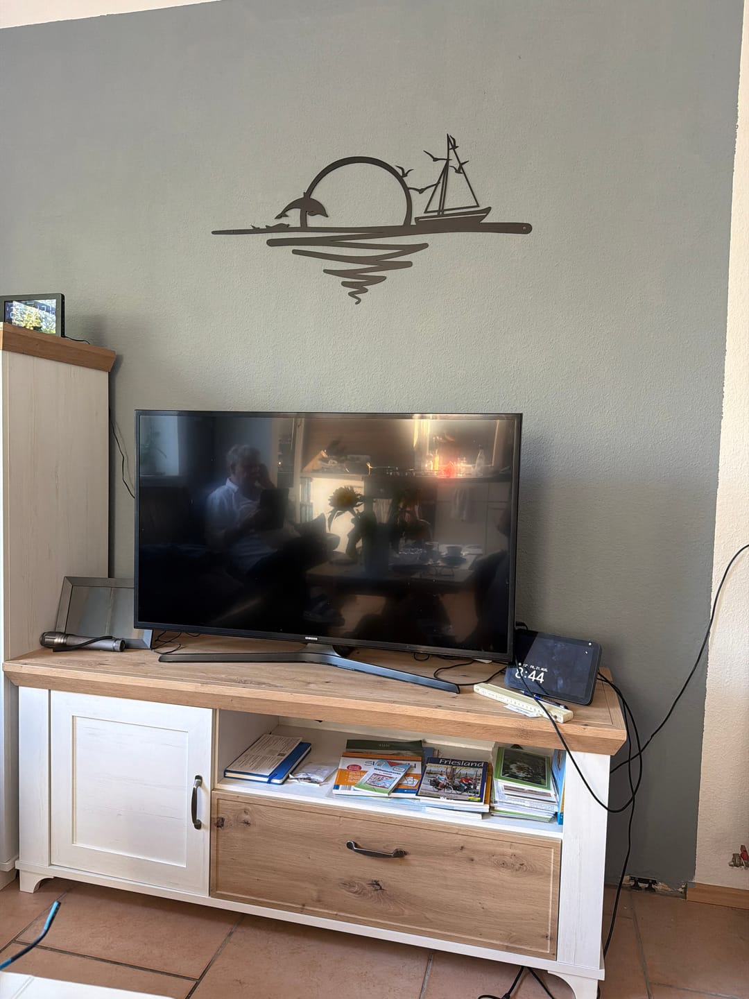Customer photo review of Décoration murale en métal - Lever du soleil (SUN.02)