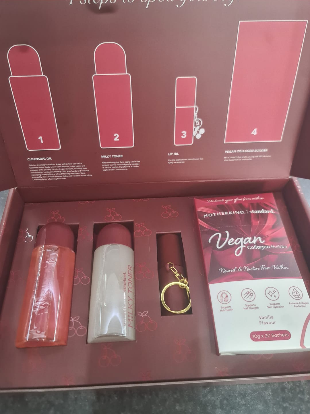 Customer photo review of Motherkind | Standard Limited Edition Cherry Vanilla Collection