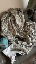 Customer photo review of Black Plaid Duvet Cover – 3 Piece Sheet Set for All Season