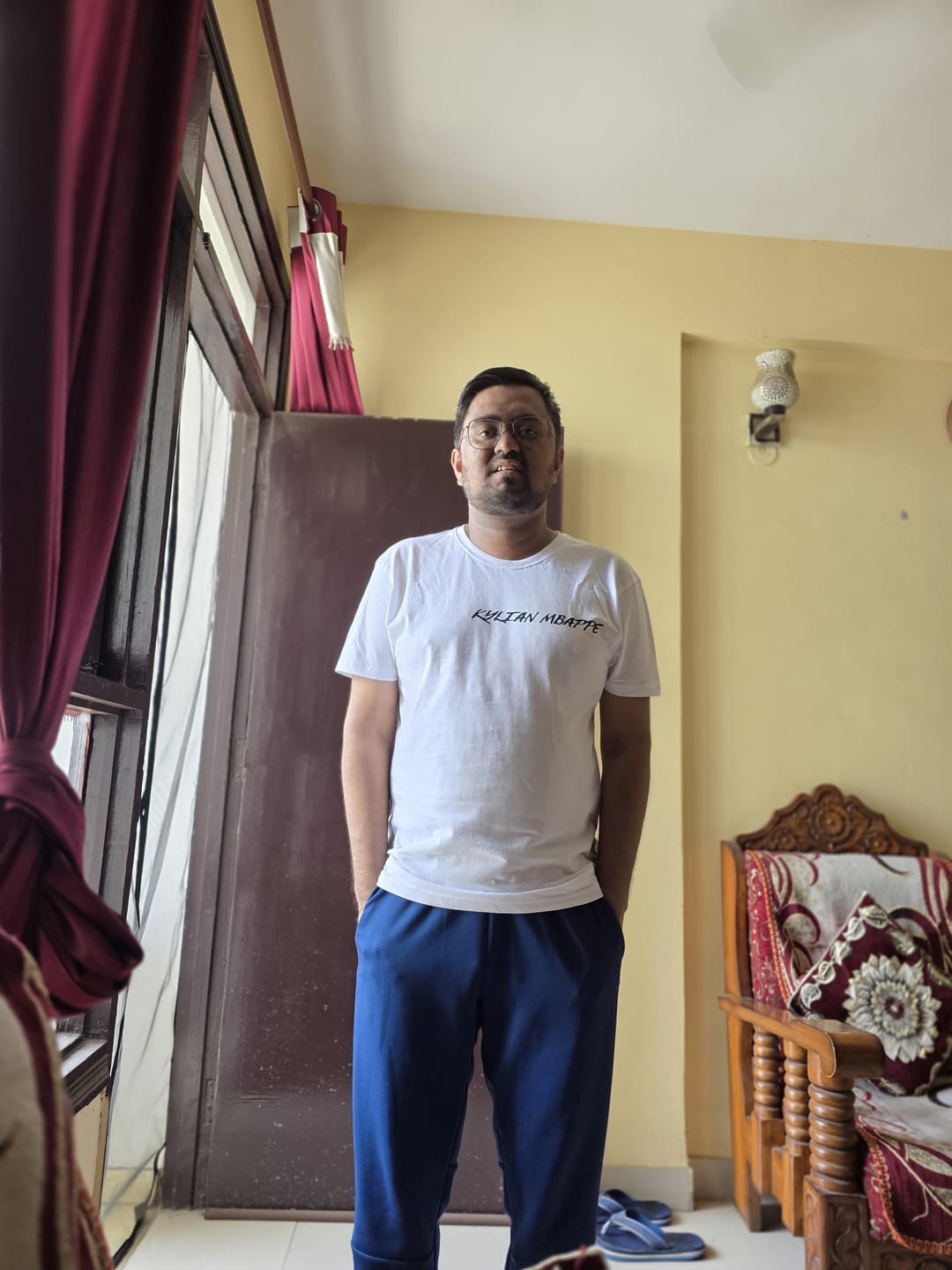 Customer photo review of Kylian Mbappe-Golden Boot Edition-Unisex Classic Crew T-Shirt