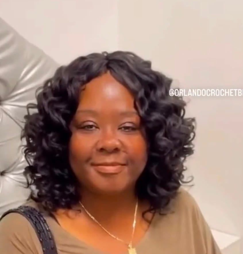 Customer photo review of Freetress Wand Curl Crochet Braid - REMEDY CURL 2X