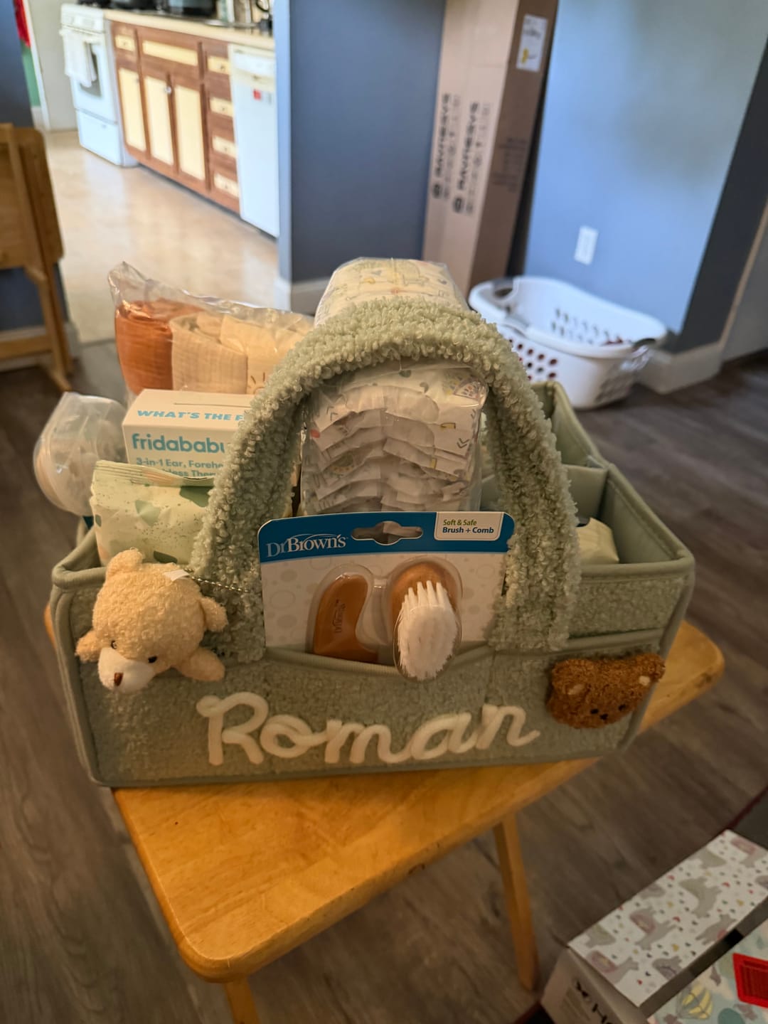 Customer photo review of K&C - Personalized Baby Storage Basket