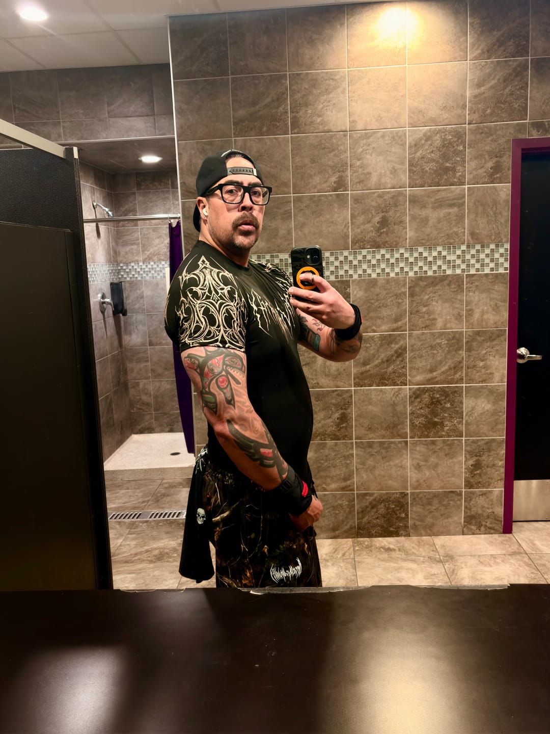Customer photo review of Void Tech™ Venom Texture shortsleeve Compression [WITHER]