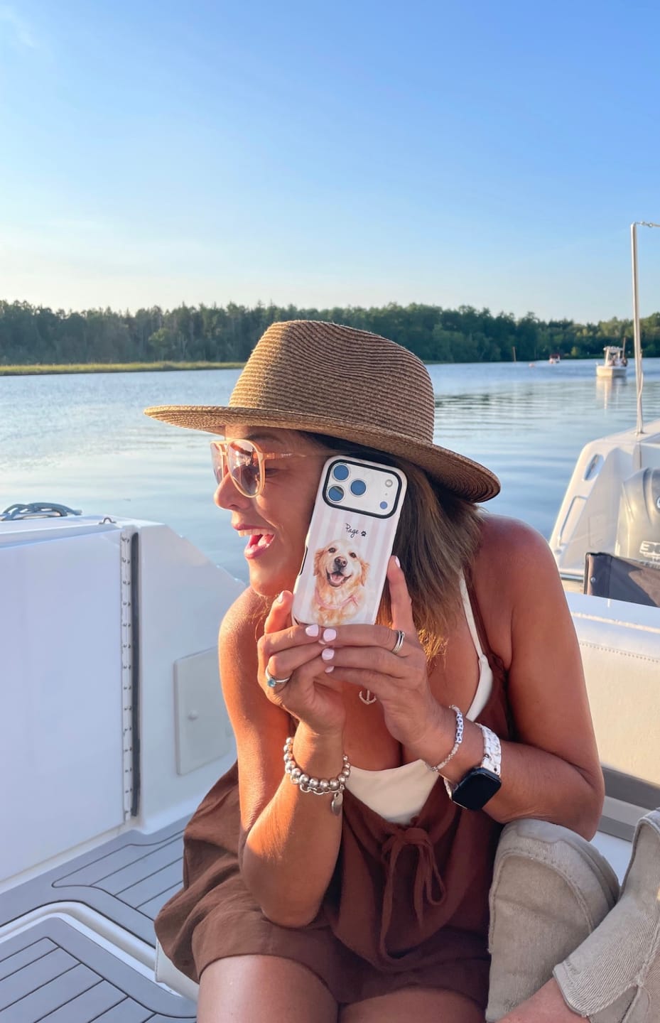 Customer photo review of The Classic Cabana – Personalized Pet iPhone Case