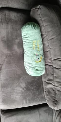 Customer photo review of Long Bolster Pillow – Rectangular Pregnancy Support Cushion for Side Sleepers