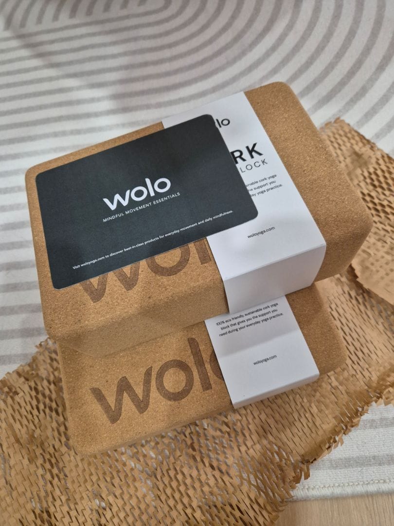 Customer photo review of Cork Yoga Block