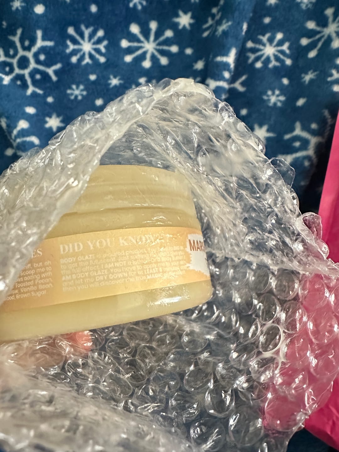 Customer photo review of (NEW) BODY GLAZE: MARSHMALLOW TOAST