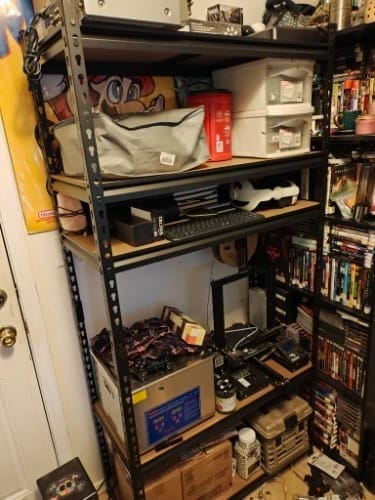 Customer photo review of Garage Shelving - Heavy-Duty Adjustable Storage Shelves